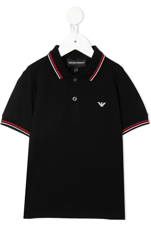 Emporio Armani Polo con ribete a rayas