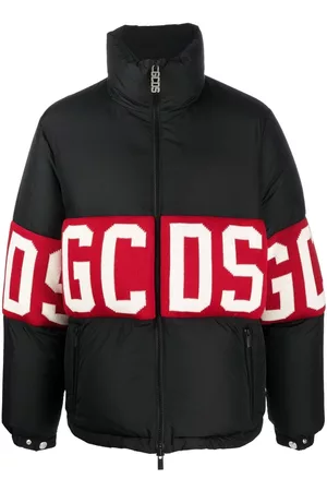 GCDS Plumífero de punto con logo