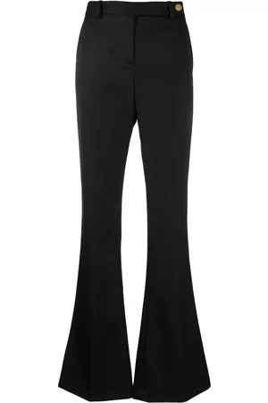 VERSACE Pantalones acampanados de talle alto