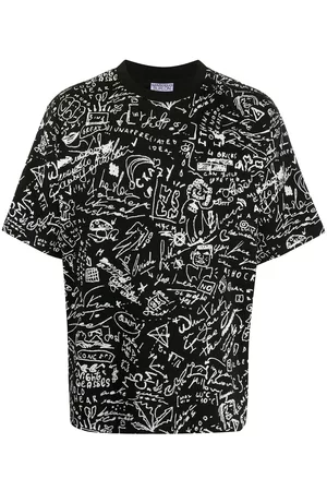 MARCELO BURLON Camiseta con motivo de garabatos