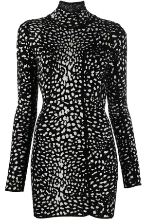 Roberto Cavalli Vestido corto con estampado de leopardo
