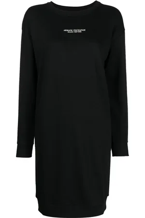 Armani Exchange Vestido con logo estampado