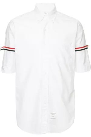 Thom Browne Camisa con rayas de grosgrain en las mangas