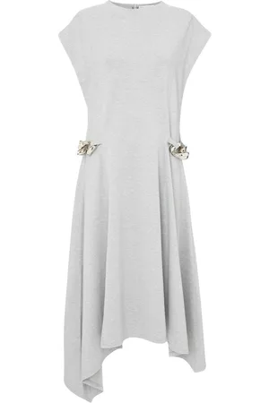 J.W.Anderson Vestido midi con dobladillo asimétrico