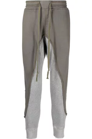GREG LAUREN Pantalones en patchwork con cordón