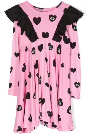 Wauw Capow by Bangbang Vestido Maya con corazones estampados