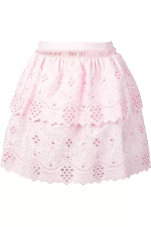 Alberta Ferretti Minifalda con diseño bordado