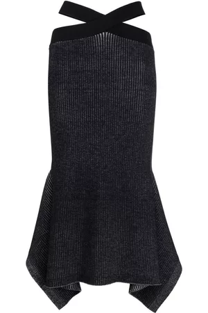 3.1 Phillip Lim Falda asimétrica de canalé