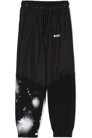 Msgm Pantalones de chándal con paneles en contraste