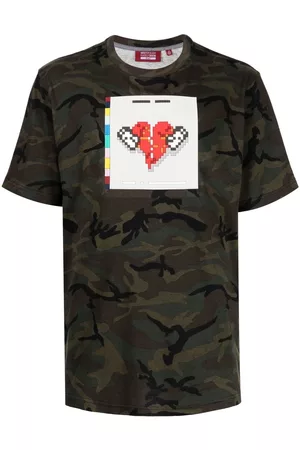 MOSTLY HEARD RARELY SEEN Camiseta No More Heartbreaks con motivo militar