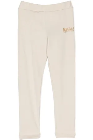 Msgm Leggins con logo estampado