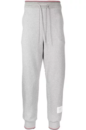 Thom Browne Pantalones de chándal con parche del logo