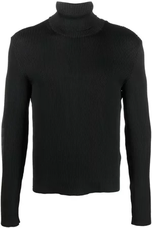 WALTER VAN BEIRENDONCK Jersey de canalé con cuello vuelto