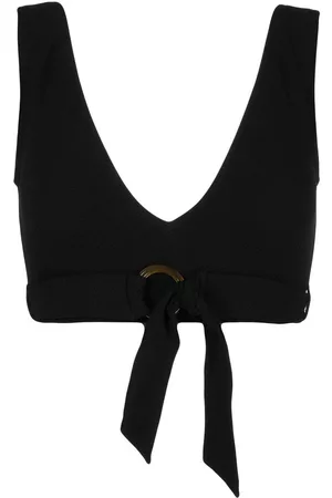 Duskii Top de bikini con cuello en V