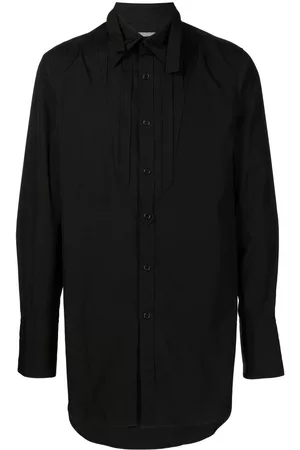 YOHJI YAMAMOTO Camisa oversize con lazo en el cuello