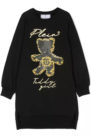 Philipp Plein Vestido tipo jersey con motivo gráfico