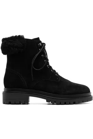 Ralph Lauren Botines Carlee con ribete de pelo