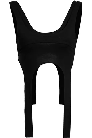 HELIOT EMIL Top sin manga corto con cuello en U