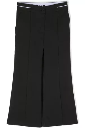 Msgm Pantalones rectos con logo estampado
