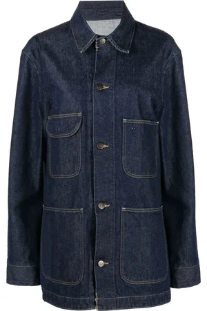 Maison Margiela Chaqueta vaquera con costuras en contraste