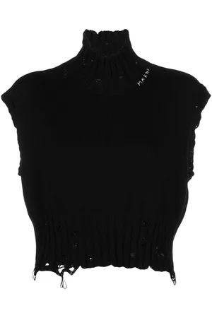 Marni Top corto estilo envejecido