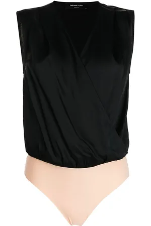 Fabiana Filippi Body con diseño cruzado