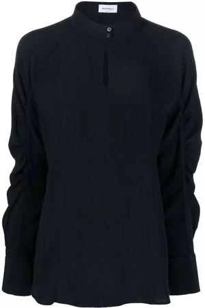 Salvatore Ferragamo Blusa de manga larga con abertura