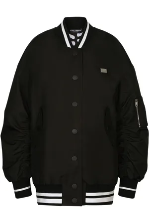 Dolce & Gabbana Chaqueta bomber con ribete a rayas