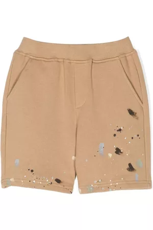 MOSTLY HEARD RARELY SEEN Pantalones cortos con manchas de pintura