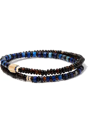 LUIS MORAIS Pulsera Good Vibes en oro amarillo de 14kt con cuentas