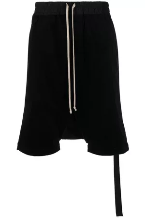 Rick Owens Bermudas con cordones y tiro caído