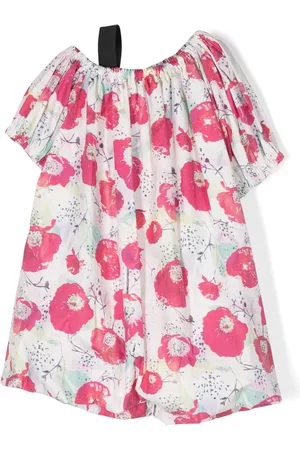 Le pandorine Vestido asimétrico con motivo floral