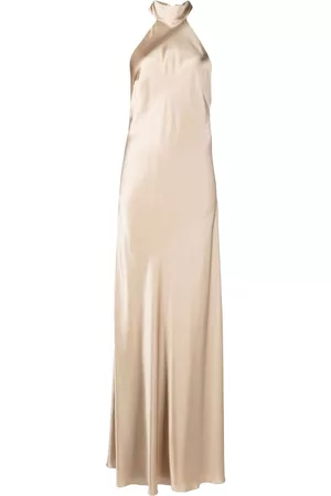 Michelle Mason Vestido de fiesta con cuello halter
