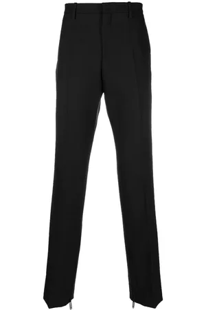 OFF-WHITE Pantalones rectos con detalle de clip
