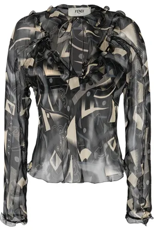 Fendi Blusa con motivo gráfico