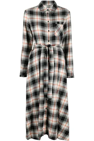 Woolrich Vestido camisero a cuadros