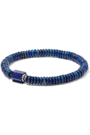 LUIS MORAIS Pulsera en oro amarillo de 14kt con charm hexagonal