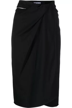 Jacquemus Falda Bodri midi fruncida