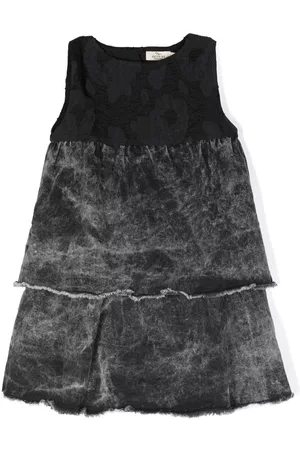 Le pandorine Vestido vaquero con capas escalonadas