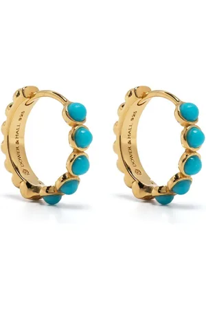 Dower and Hall Aros con aplique de turquesa