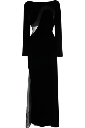 Tom Ford Vestido de fiesta con paneles de malla