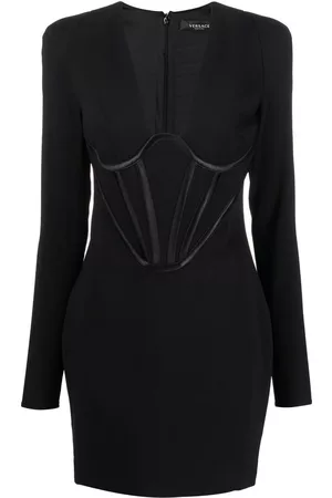 VERSACE Vestido corto estilo corsé