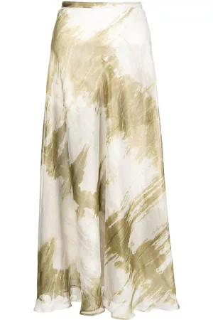 Bambah Falda acampanada con estampado tie-dye