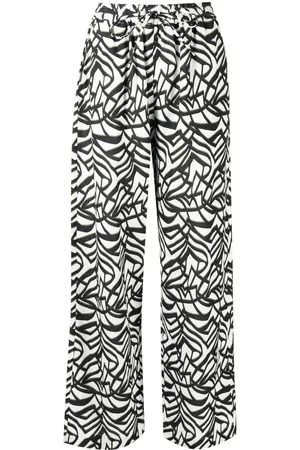 Bambah Pantalones anchos con motivo geométrico
