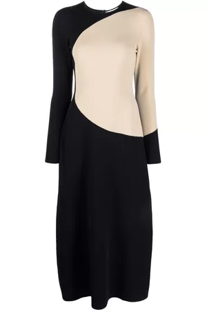 Tory Burch Vestido midi con diseño colour block