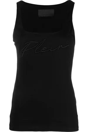 Philipp Plein Top con logo bordado