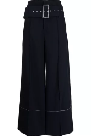 Céline Pantalones anchos con cinturón