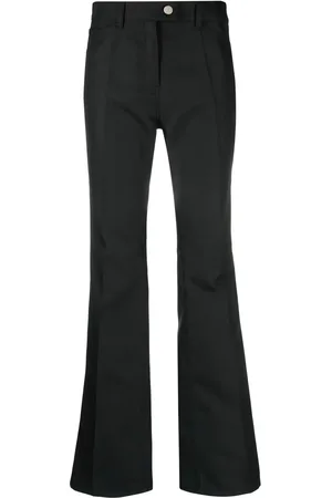 Courrèges Pantalones bootcut con logo bordado