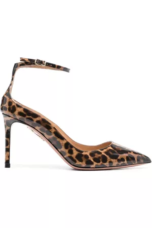 Aquazzura Zapatos de tacón con motivo de leopardo