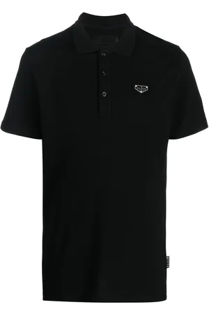 Philipp Plein Polo con placa del logo
